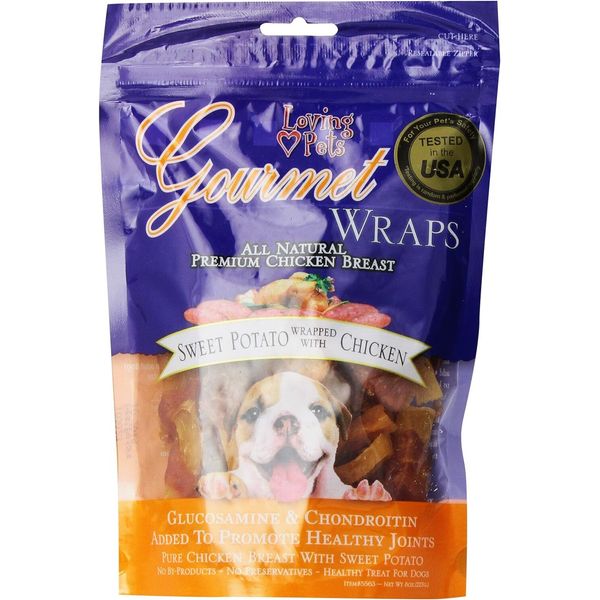 Gourmet All Natural Premium Sweet Potato And Chicken Wraps With Gluc