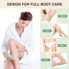 Waterproof Bikini Trimmer Women Electric Razor for Bikini Legs Pubic Hair Rechargeable Electric Shaver for Women Hair Removal with Snap-in Ceramic Blades IP7X Washable Head,Wet and Dry Use,Green