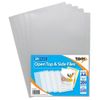 25 x A4 Clear Plastic Open Top & Side Report File Project Presentation Files