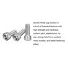 M6 x 16mm Socket Head Cap Screw, 304 Stainless Steel Hex Socket Head Cap Bolts, Socket Drive, Full Thread, 50PCS