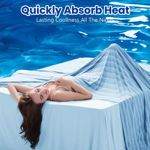 Gohero Cooling Blankets for Hot Sleepers, Arc-Chill Q-Max >0.5 Cool Fiber, Summer Cooling Throw Blanket for Hot Weather, Keeps Body Cool for Night Sweats, Soft Lightweight Sofa Blankets for Kid Adults