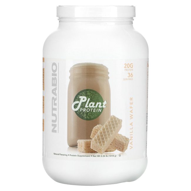 Plant Protein, Vanilla Wafer, 2.24 lb (1,018 g)