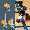 POWERTEC Jig and Fixture T-Track Hardware Kit w/Knobs and Threads, 46pcs (71173)