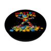 Master Builder Blocks Bricks Building Kids Boys Robot PopSockets Adhesive PopGrip
