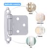 Kitchen Cabinet Hinges Self Closing Face Mount Cupboard Door Hinge Satin Nickel