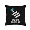 Funny Notebooks Looking At PC Machine Learning AI Joke Throw Pillow