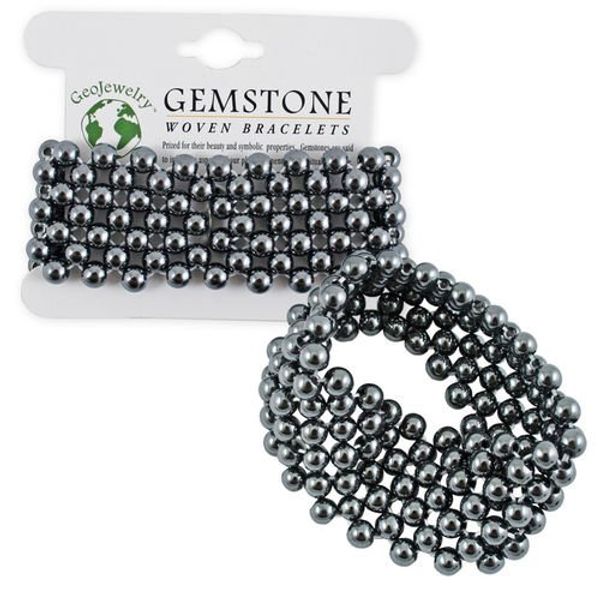 Woven Hematite Bracelet