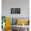 My Tomorrow Cat Wall Sticker Black 40 x 23 cm