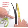 60cm Adjustable Length Invisible Zip - Grey, 5 Pieces