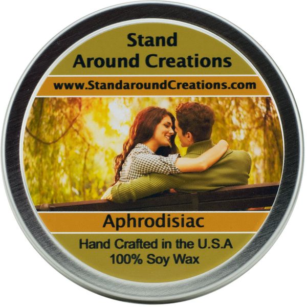 Stand Around Creations Soy Aromatherapy Candle - Scent: Grapefruit, Lemon 8oz White