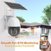 2PCS Sansco Solar 3MP Wireless PIR Security Camera 2-way Audio Wifi Surveillance