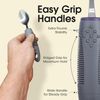 Adaptive Flatware Utensils Set 4 Piece Gray Easy Grip For Seniors With Arthritis