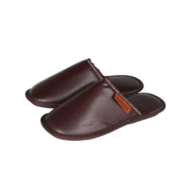 Dulton T20-0226S/BR Room Shoes, PU Slippers, EV, Women's, Brown, Comfortable, Storage Bag Included, Indoor Slippers Height 3.5 x Width 4.3 x Depth 10.6 inches (90 x 110 x 270 mm)