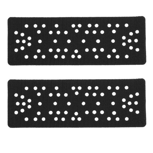 ECSiNG 2Pcs 62 Hole Interface Pad Replacement Compatible with Mirka Rectangular Protective Mat Adhesive Discs for Pneumatic Electric Self-Suction Polishing Machine and Sander