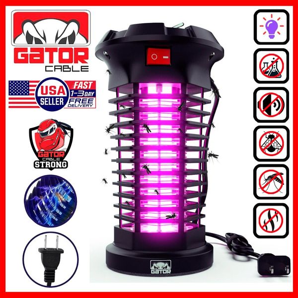 Electric Mosquito Insect Fly Bugs Zapper Killer LED Light Trap Pest Control Lamp