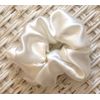 Ivory Charmeuse Scrunchy-Small - Made in the USA