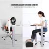 Foot Rest for Under Desk at Work-Versatile Foot Stool with Washable Cover, Black