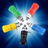 Walfront 20Pcs Binding Posts, Amplifier Terminal Connector, Banana Plug Jack Mount Socket, Safety Protection JS-919