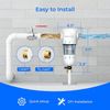 Waterdrop Spin Down Sediment Filter,Flushable Pre-Filter System,50 Micron