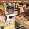 Fentar Engineers Precise MachinistSquare, RightAngle Blocks, Solid CarbonSteel EngineeringTools, 90°Square Ruler with Base for Woodworking (63x40mm)