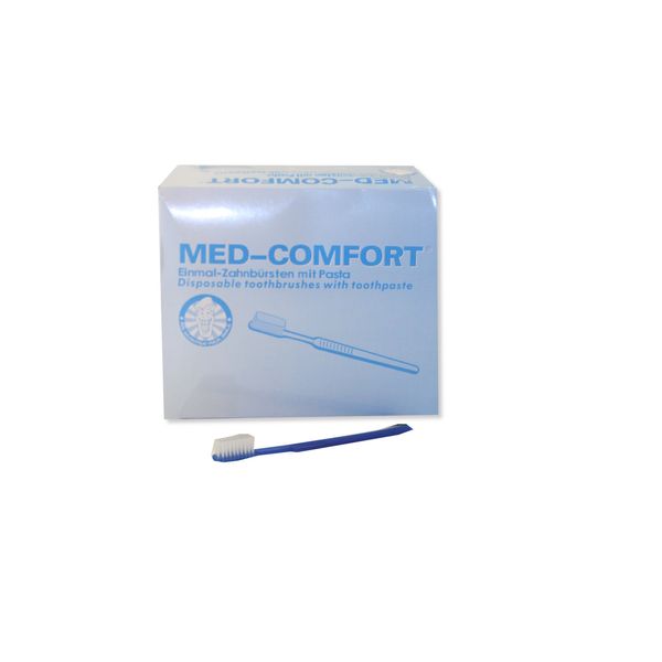 100 Disposable Toothbrushes with Toothpaste - Travel Toothbrushes