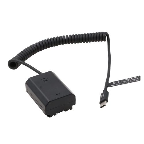 SZRMCC NP FZ100 DC Coupler Dummy Battery Adapter to USB C Type-C PD Trigger Cable for Sony A9 A7III A7RIII A7RIV Camera