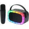 Supersonic Mini Bluetooth Karaoke Portable Speaker w/ Microphone (Black)