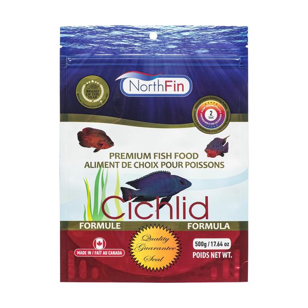 Northfin Fish Food Cichlid Formula Slow Sinking Pellets (2mm 500g)