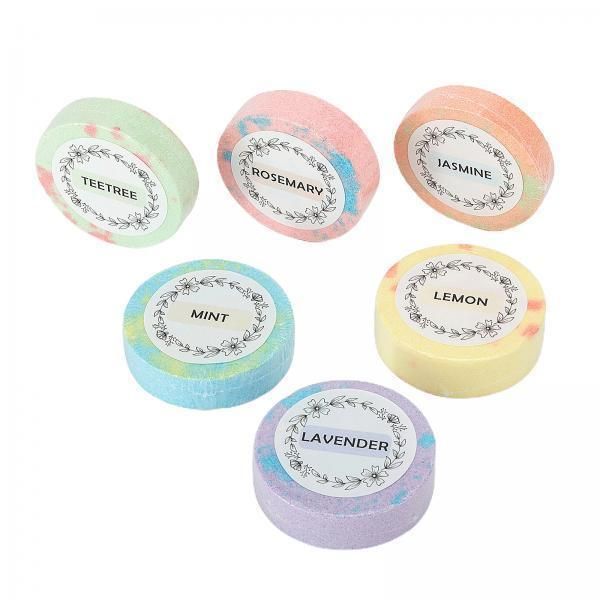 GHSHOP 2x6 Mixed Mini Relaxation Bath Bombs Tablets Shower Steamer Shower Bombs, 1.5x5.5x5.5cm, 35g, Colorful