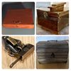Box Corner Protectors Lock Latch Hasp with Handle Hinges Hardware Kit