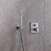 Duravit Universal Wall Outlet, Wall Outlet with Shower Holder, Square Wall Connection Elbow, Chrome