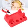 Tattoo Tool Pen Holder, Silicone tattoo machine Holder cotton swab Pen Stand Holder color cup Holder with circles/rectangle/arc shape, red
