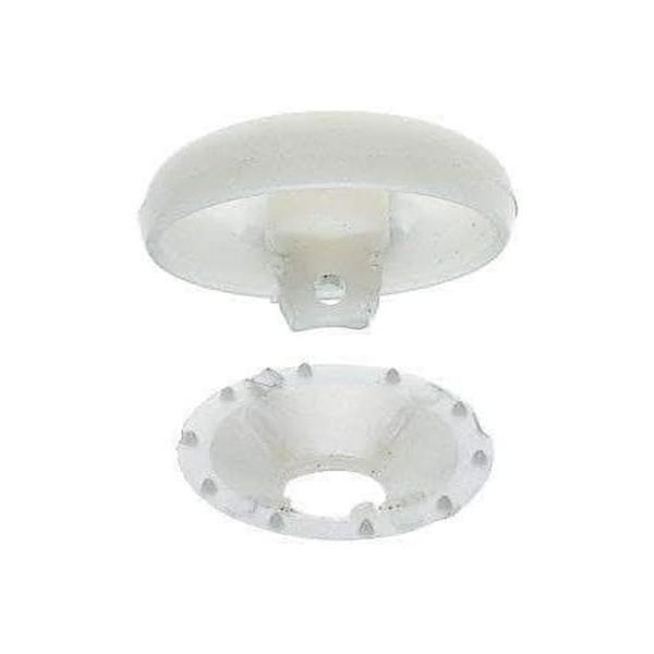 Prym Cover Buttons, 19mm, White, 100pc