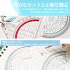Protractor Full Circle Protractor Geometric Math Stationery Angle Measuring Tool Teacher 360 Degree Protractor 360 Degree Math Protractor for Students Transparent Plastic 10cm Diameter Circle