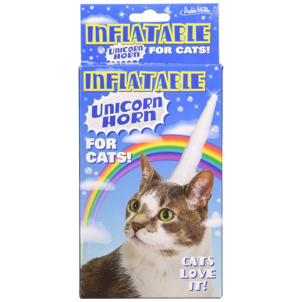Accoutrements Inflatable Unicorn Horn for Cats