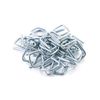 QWORK Metal Wire Buckle, 3/4" Width, 50 Pack, Silver, for Polypropylene Strapping Cord Strapping