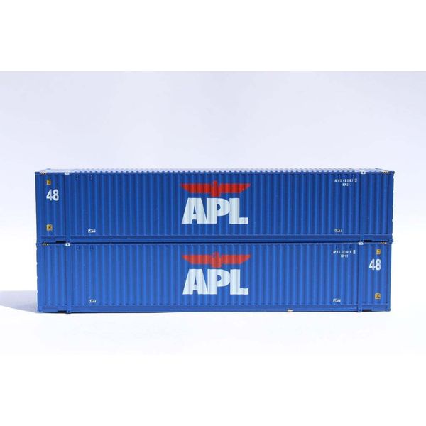 JTC Model Trains 485018 N APL 48' HC 3-42-3 C.S. Container Set #2 (Pack of 2)