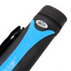 BAIZE MASTER 2X2 Stripe Oval Quad Snooker Pool Cue Case - Holds Two 2 Piece Cues (Blue)