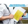 M1SS 60 Pcs A5 Yellow Colour Plastic Wallets Folder Documents Files Holder with Press Stud Button Polypropylene Document Folder Wallet Envelope for School, Office, Home
