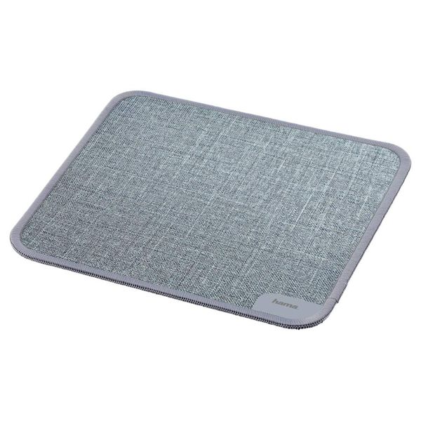 Hama 54798 | Modern Textile Design Mouse Pad | Grey