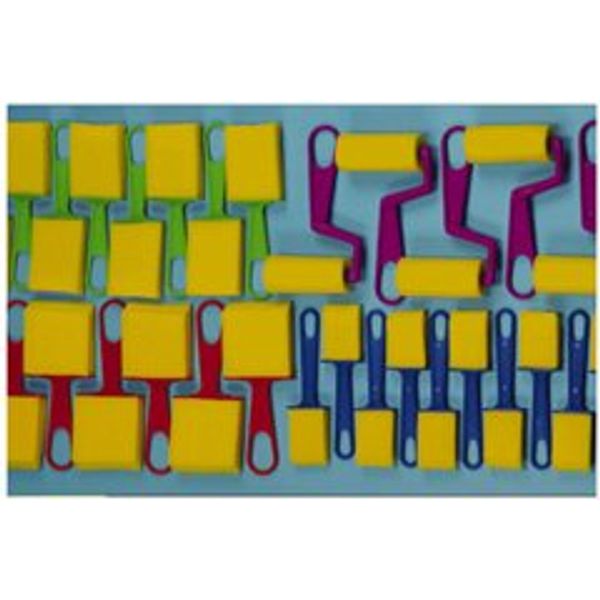 SCHOOLMATE FOAM BRUSH/ROLLER ASSORTMENT