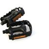 M:Part Standard Plastic Replacement Bike Pedals 9/16" Thread Steel Spindle Black