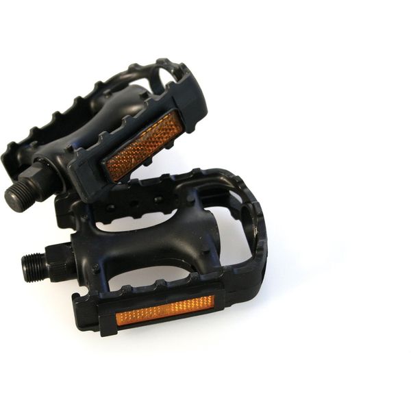 M:Part Standard Plastic Replacement Bike Pedals 9/16" Thread Steel Spindle Black
