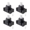 YINETTECH 4pcs 2Pin KAN-J4 Pushbutton Self-Locking Switch 8A 250VAC/16A 125VAC for Ower Tools Power Controllers