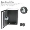 Book Safe Black Box with Key for Storing Small Practical Valuables to Save Money