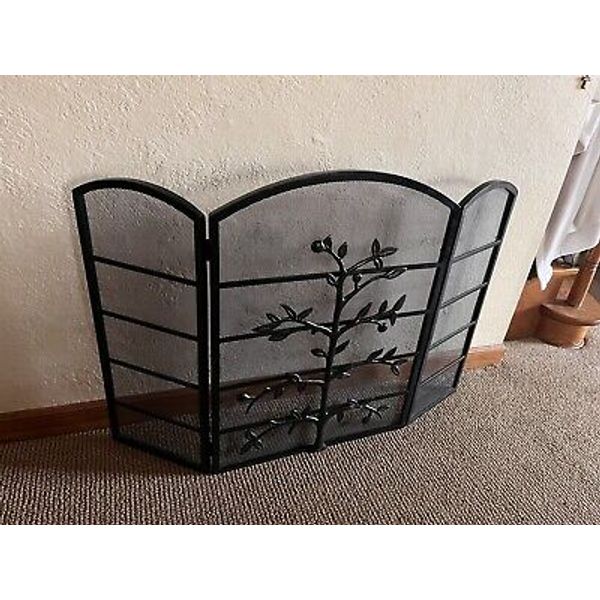 Pottery Barn Iron Fireplace Screen