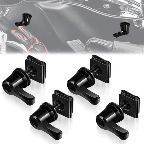 Amazicha New Saddle Bag Lock Hardware Bolt Kit, Theft Deterrent SaddleBag lever locks Mounting Hardware screws Compatible for Harley Davidson Touring Street Glide Electra Glide Softail 1992-Later…