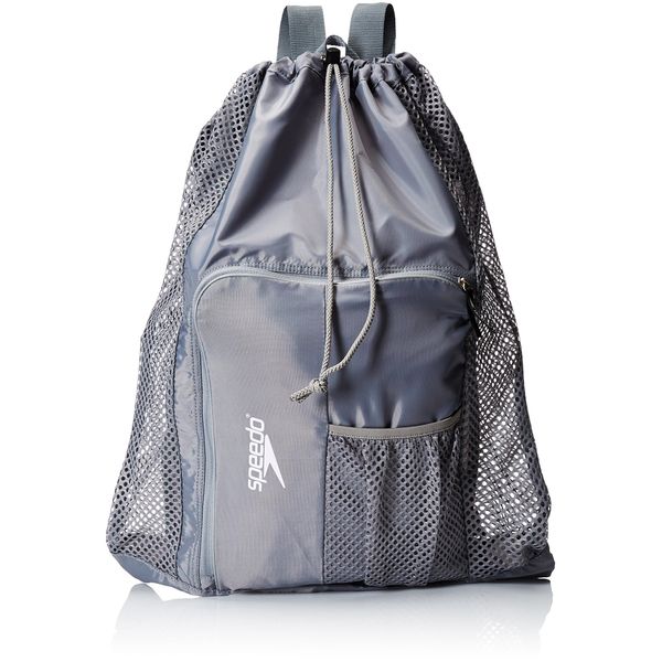 Speedo Unisex-Adult Deluxe Ventilator Mesh Equipment Bag , Frost Grey