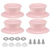 uxcell 4 Pcs Pot Lid Replacement Knobs Plastic Pot Lid Handle Fits Skillet Kitchen Cookware Lids Pink