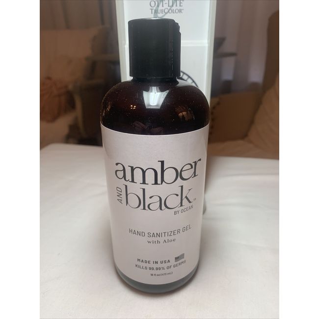 Hand Sanitizer Amber and Black 70% Ethyl Alcohol Gel, 16 fl. oz.